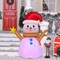 Costway 4 FT Inflatable Christmas Snowman Blow-up Decoration with 360° Rotating LED Lights